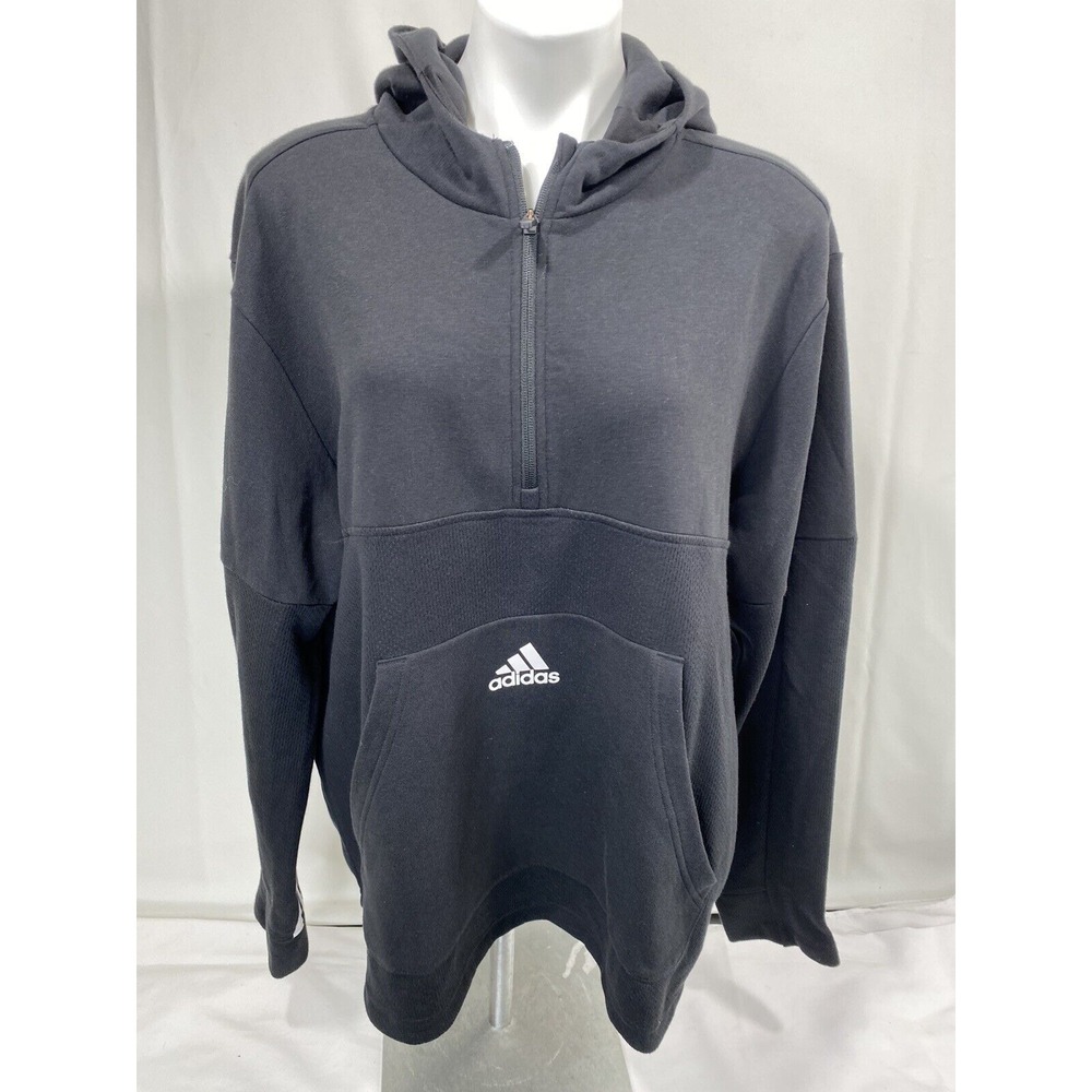 Adidas Tricot Track Jacket Mens Medium Black White Athleisure Streetwear